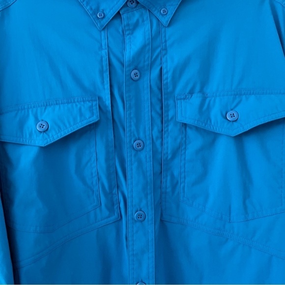 Alaskan Hardgear by Duluth Trading Co. XL Blue Button-Up Shirt Outdoor/Utility - Picture 3 of 16